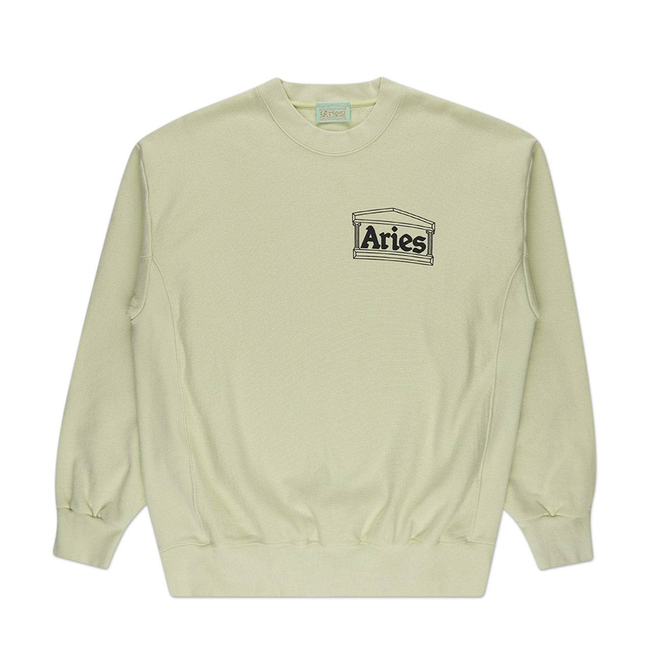 aries premium temple crewneck (pastel green) von aries