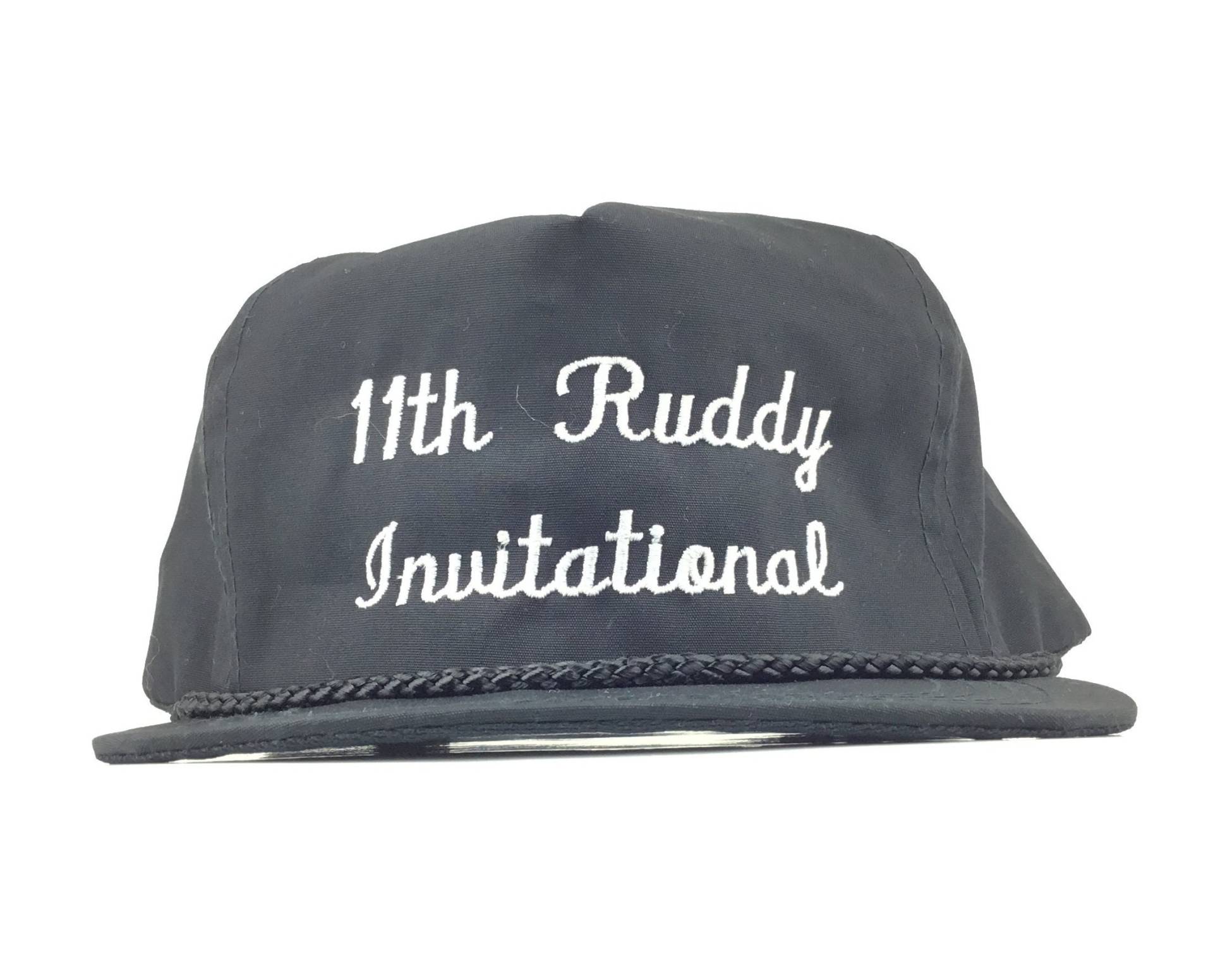Vintage 1990Er 11. Ruddy Invitational | Turnier Schwarze Baseball Kappe Hut Adj. Mens Size Otto Cap Brand von arm90210