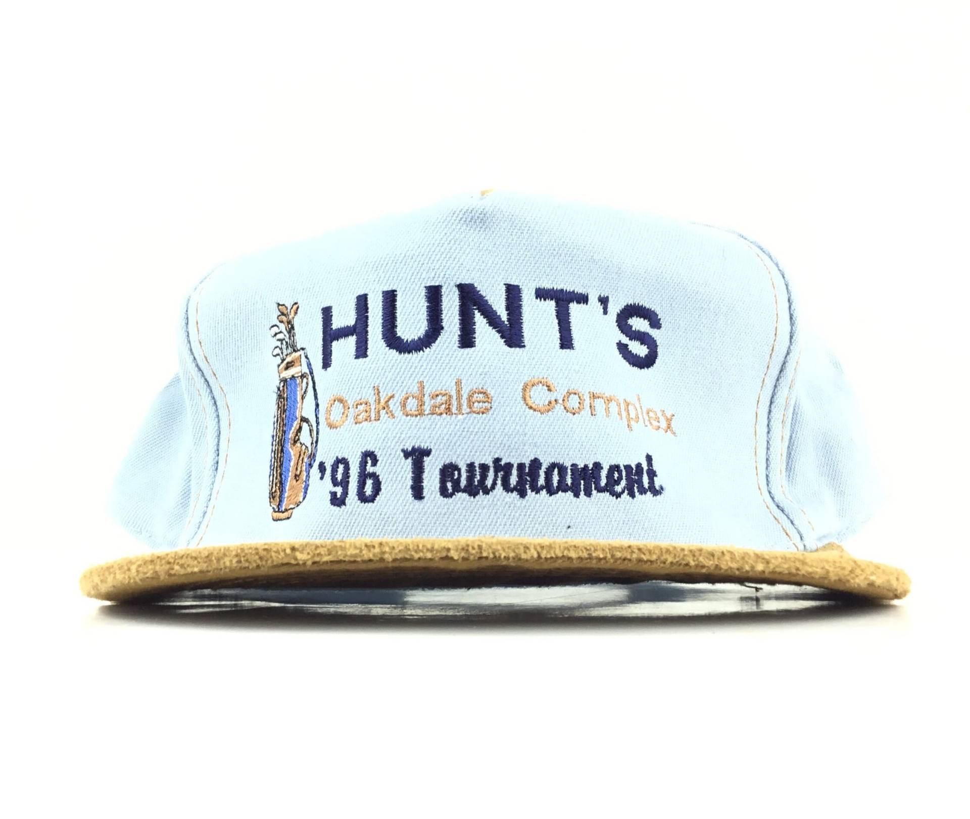 Vintage 1990Er Hunt's Oakdale Complex "96 Turnier | Golf California Baseball Cap Hat Adj. Herrengröße Baumwolle Poly Blend von arm90210