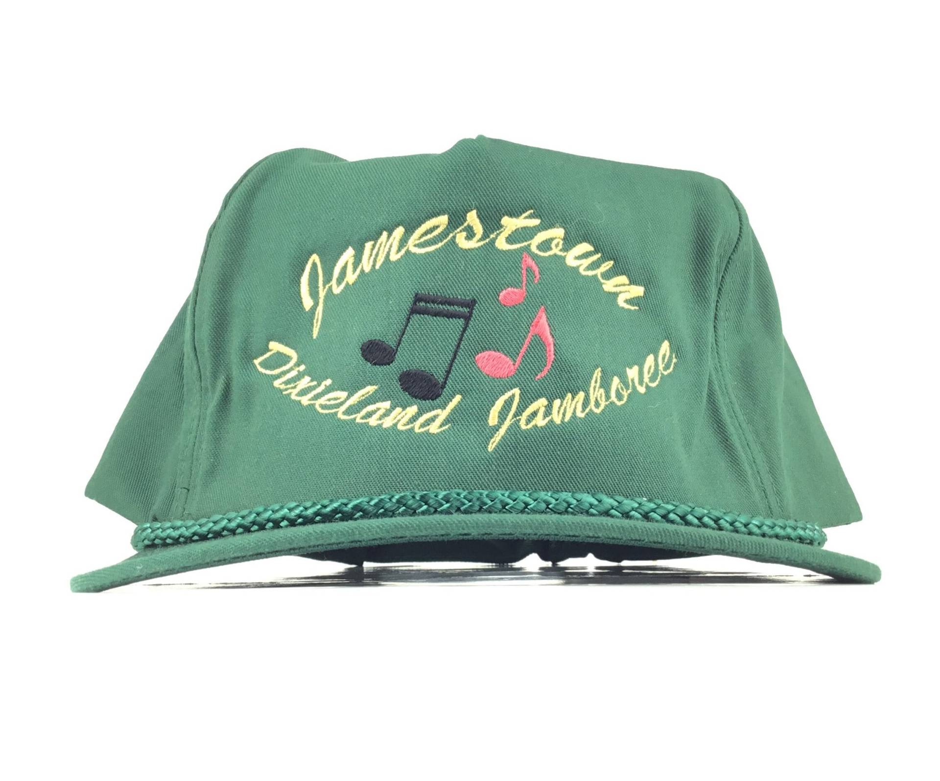 Vintage 1990Er Jamestown Dixieland Jamboree | Kalifornien Grüne Baseball Cap Hat Adj. Herrengröße Baumwolle Poly Blend von arm90210