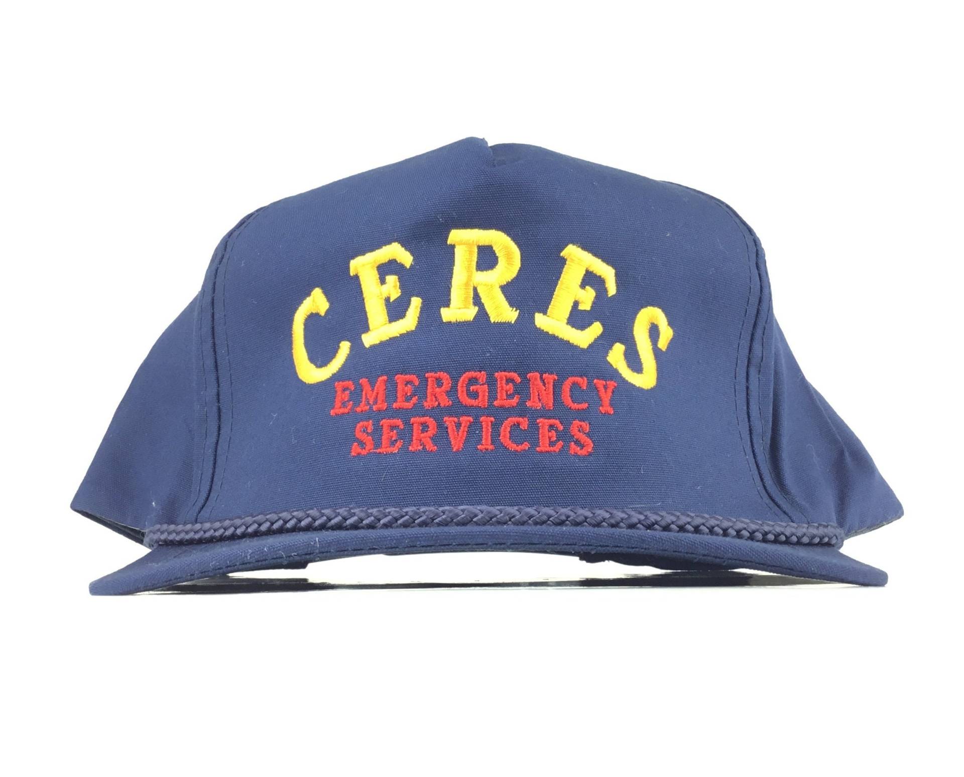 Vintage 1990S Ceres Emergency Services | Kalifornien Blue Baseball Cap Hat Snapback Mens Sizecotton Poly Blend von arm90210