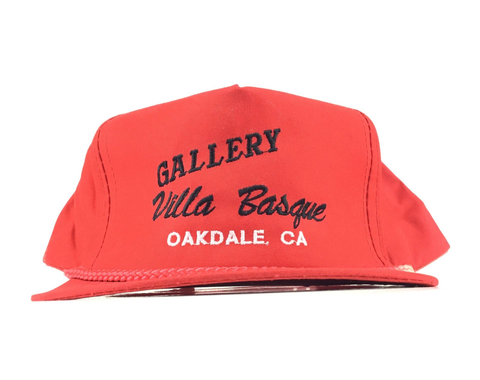 Vintage 1990S Gallery Villa Baske Oakdale Ca California | Restaurant Red Baseball Cap Hat Snapback Mens Size Cotton Poly Blend von arm90210