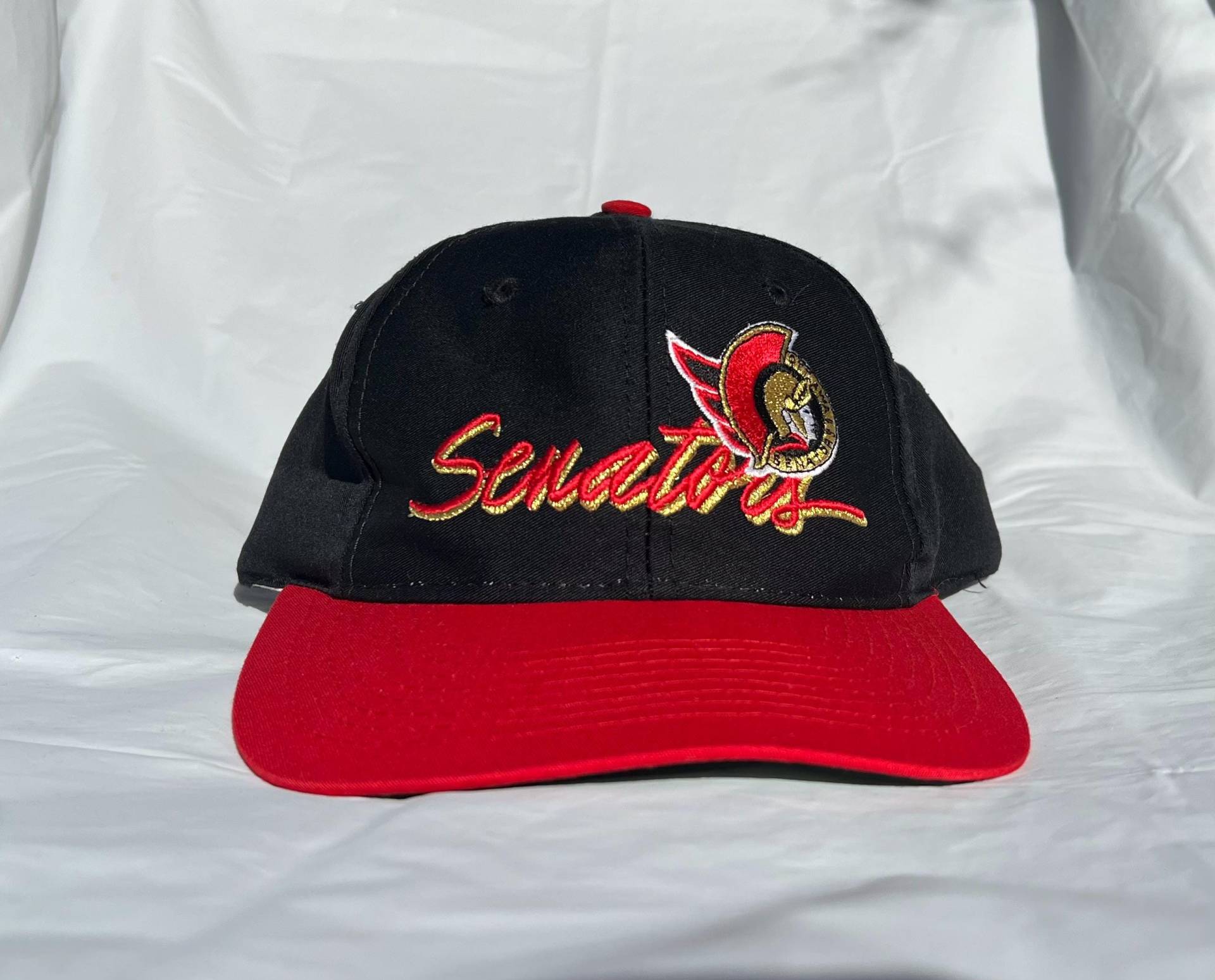 Vintage 1990S Ottawa Senators Nhl 75-Jähriges Jubiläum The Game Marke Baseballkappe Hut Snapback Herrengröße von arm90210