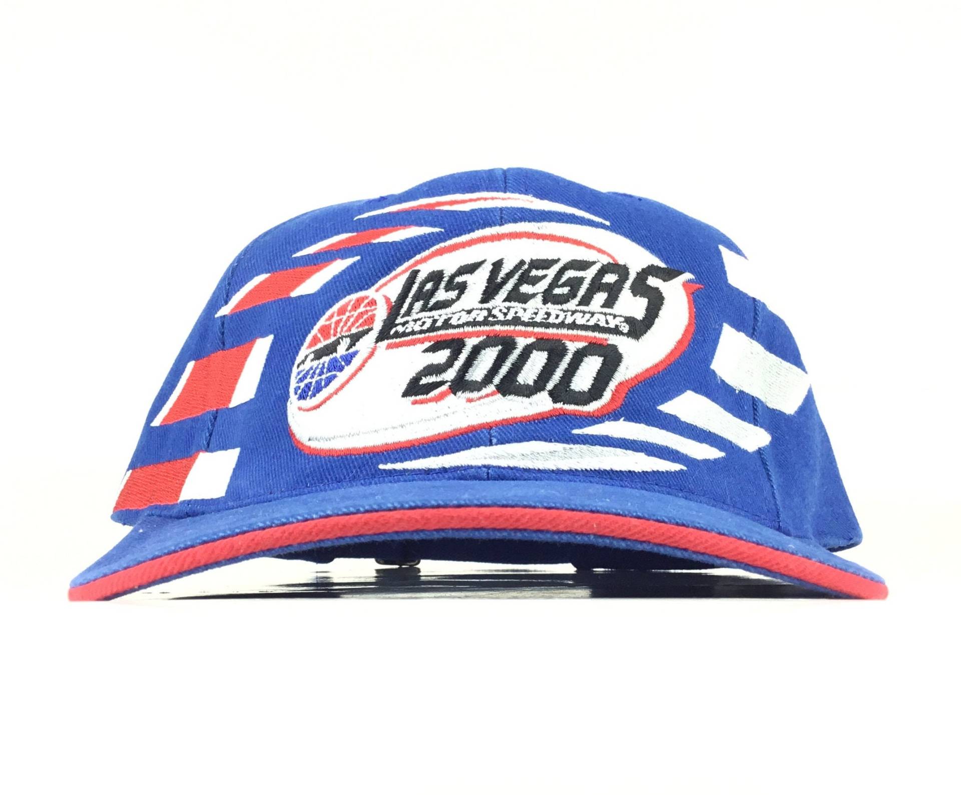 Vintage 2000 Las Vegas Motor Speedway Bestickt Blau Baseball Cap Hut Adj. Herrengröße Baumwolle von arm90210