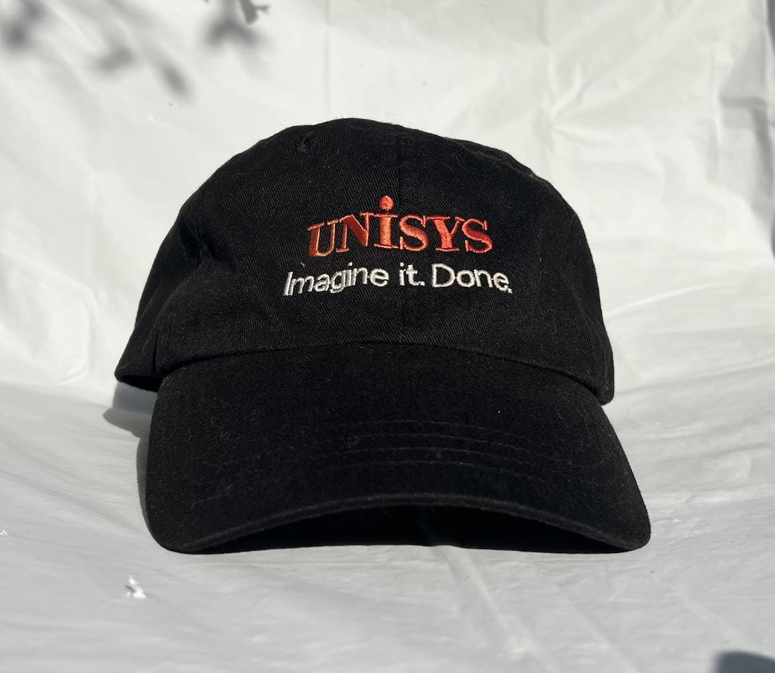 Vintage 2000Er Jahre Uniys Imagine It Done Baseball Cap Hut Adj. Herrengröße Baumwolle von arm90210