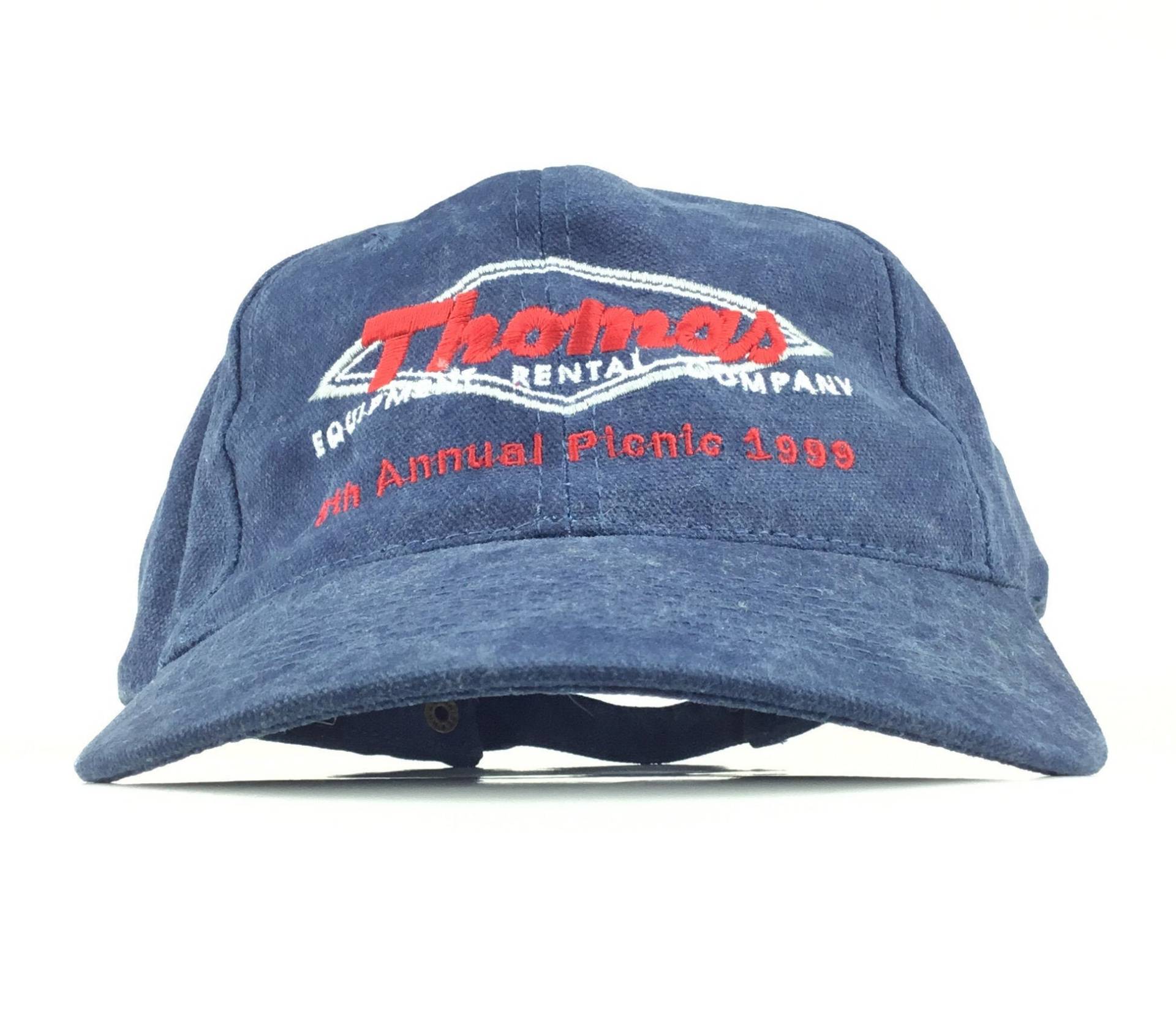 Vintage 90S Thomas Equipment Rental Company 1999 Annual Picnic Baseball Cap Hat Adj. Mens Size Cotton von arm90210