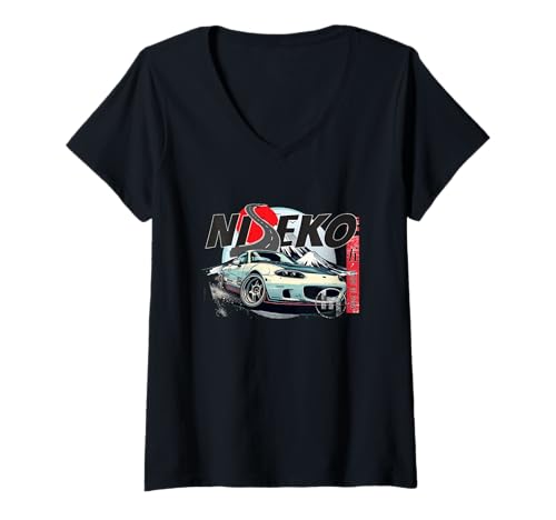 Damen MX NISEKO Edition Design für Fans mit Stil T-Shirt mit V-Ausschnitt von arma-design