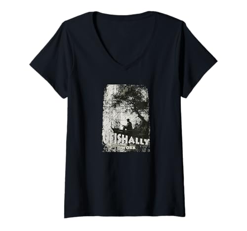 Damen oFISHally at Work stilvolles Design für Angler T-Shirt mit V-Ausschnitt Damen oFISHally at Work stilvolles Design für Angler T-Shirt mit V-Ausschnitt von arma-design