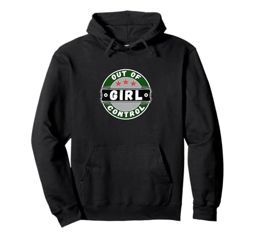 Out of Control Girl - für Coole Frauen und Mädchen Pullover Hoodie von arma-design