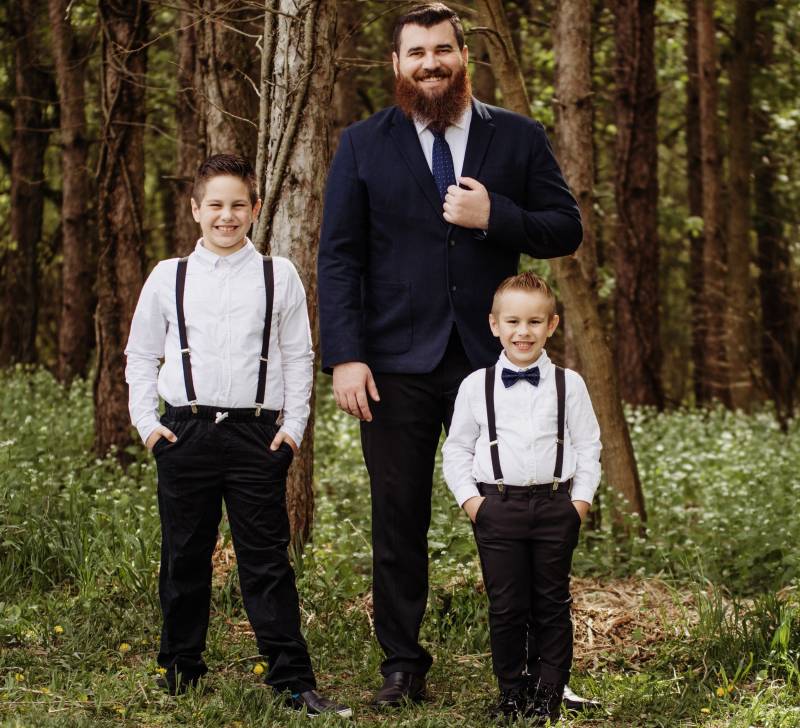 Vatertagsgeschenk - Vater Sohn Passende Navy Polka Dot Krawatte Und Fliege von armoniia