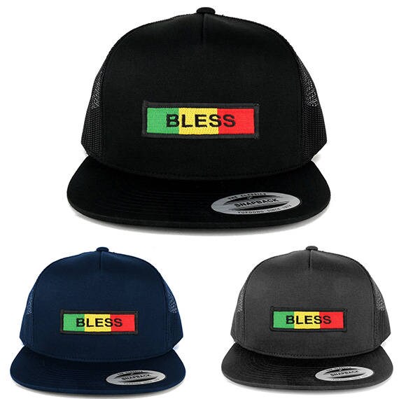 5 Panel Segnen Sie Grün Gelb Rot Bestickt Eisen Auf Patch Flache Bill Mesh Snapback | 6006-Africa-31 von armycrew