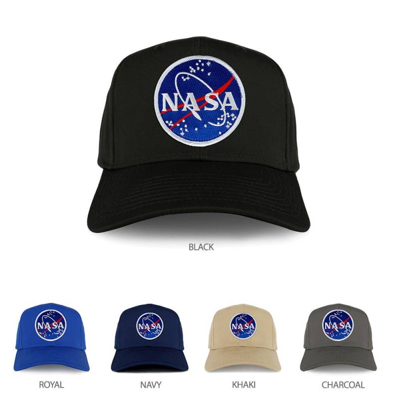 Armycrew Xxl Oversize Nasa Meatball Logo Eisen Auf Patch Solide Baseball Cap | 27-079Xx-Meatball von armycrew