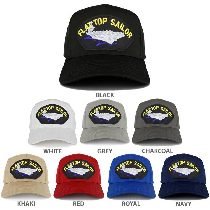 Flache Top Sailor Carrier Große Patch Snapback Baseball Cap | 27-079-Pml133 von armycrew