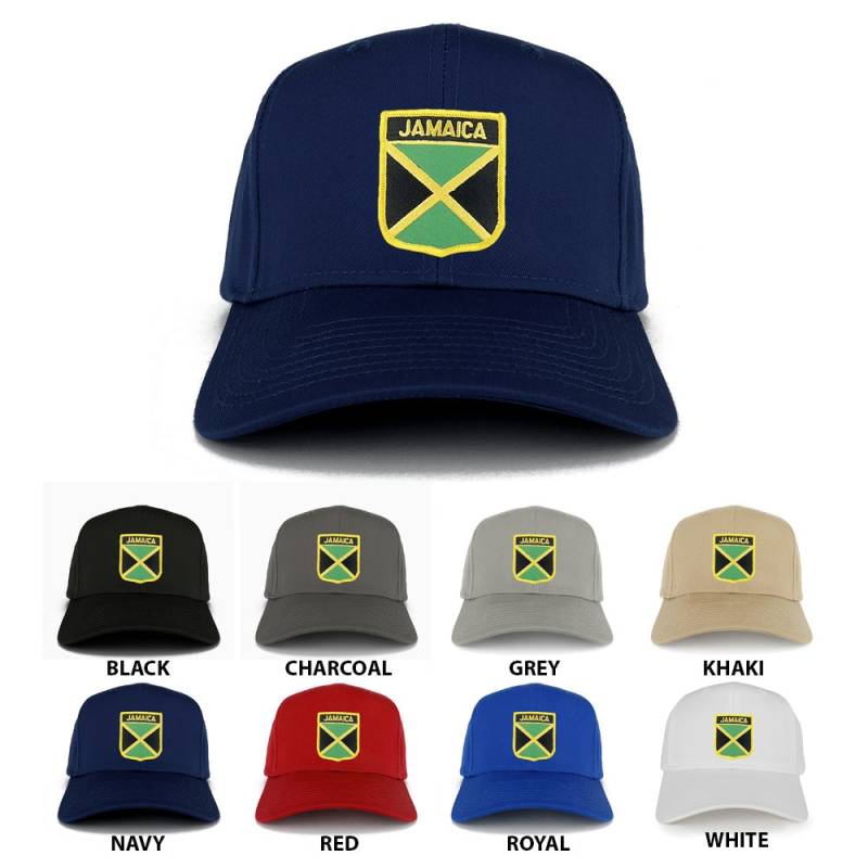 Jamaika-Flagge Schild Mit Text Bestickt Eisen Auf Patch Verstellbarbaseball Cap | 27-079-Fps120 von armycrew