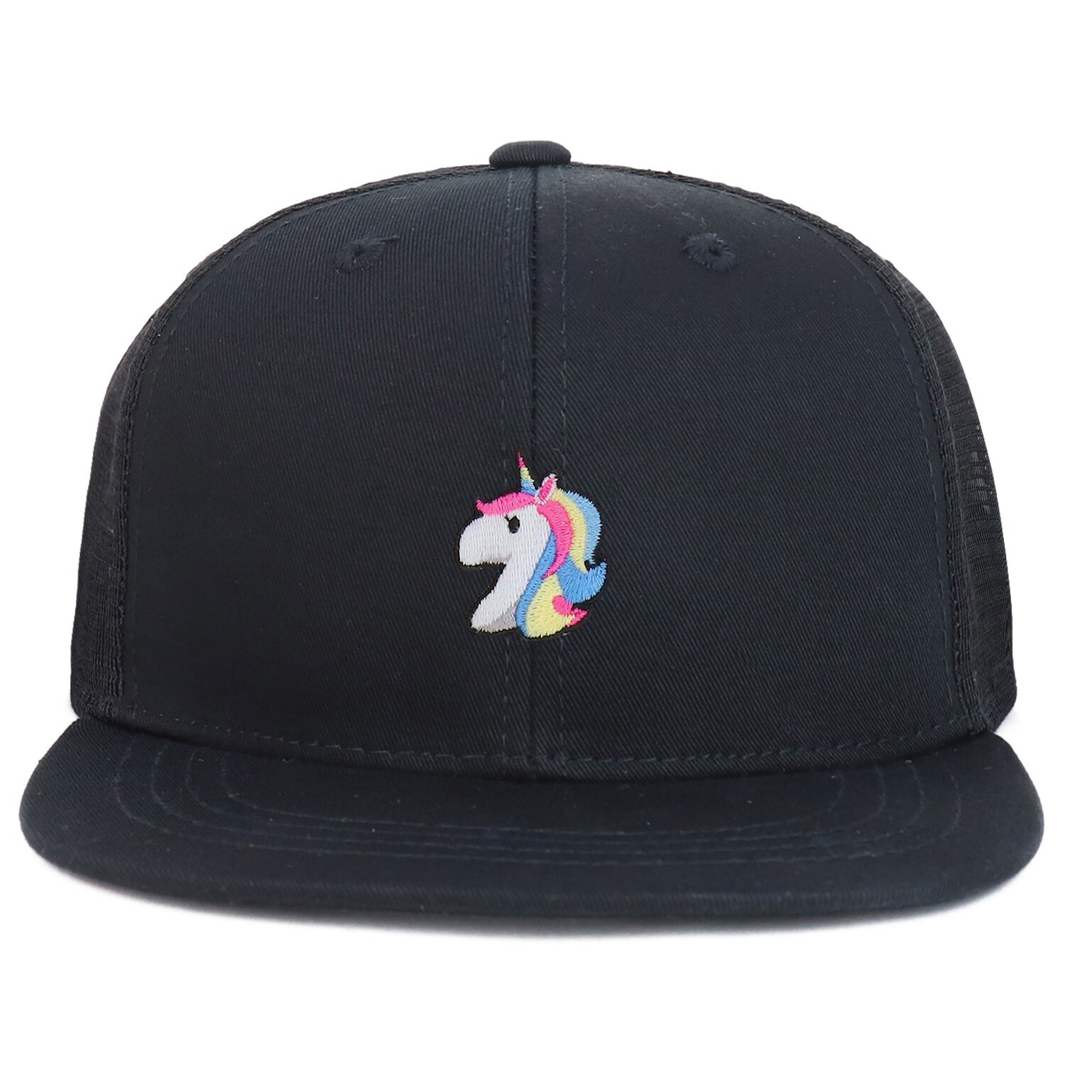 Jugend Kind Einhorn Patch Flache Bill Mesh Zurück Snapback Trucker Cap Jugend Kind Einhorn Patch Flache Bill Mesh Zurück Snapback Trucker Cap von armycrew