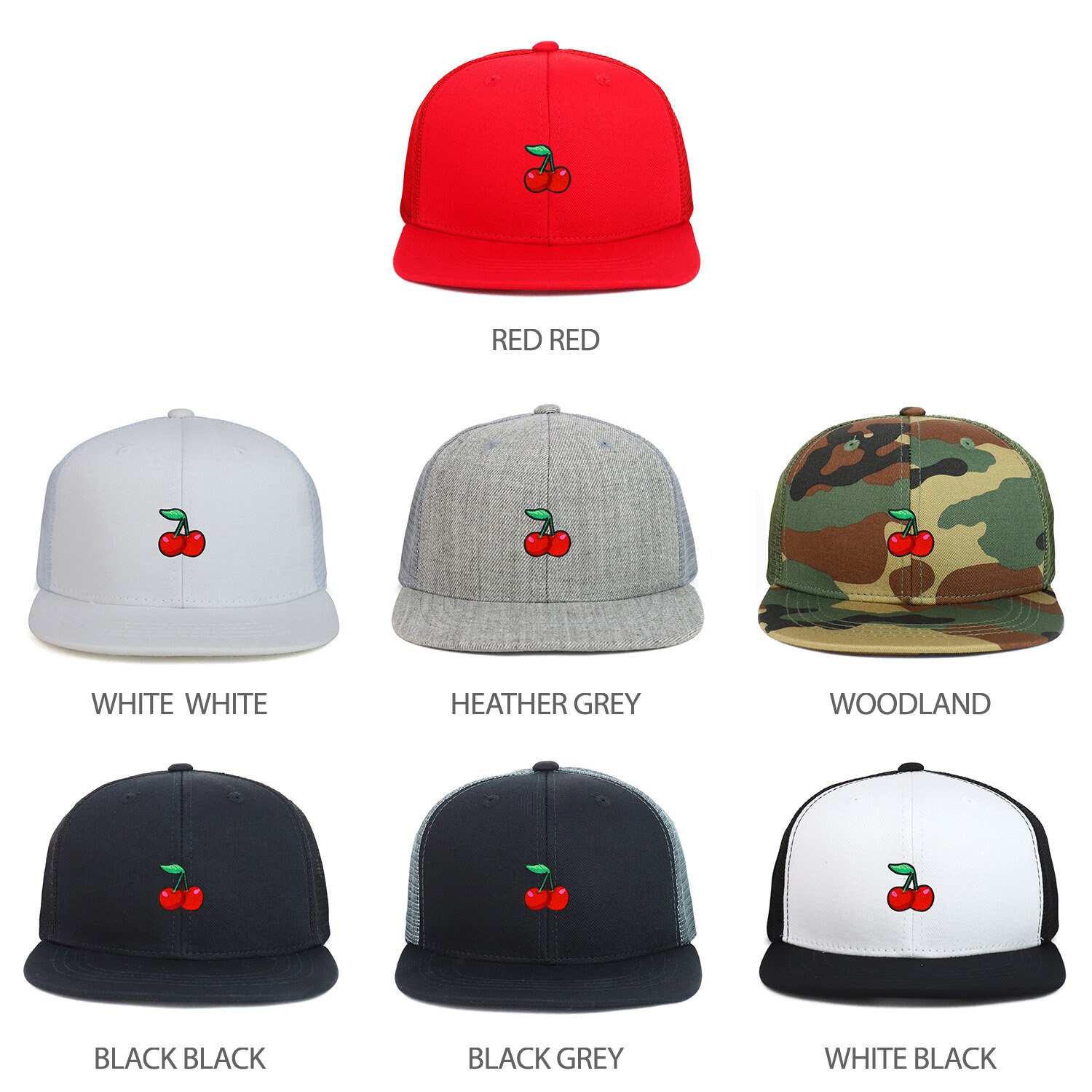Jugend Kind Kirsche Patch Flache Bill Mesh Zurück Snapback Trucker Cap Jugend Kind Kirsche Patch Flache Bill Mesh Zurück Snapback Trucker Cap von armycrew