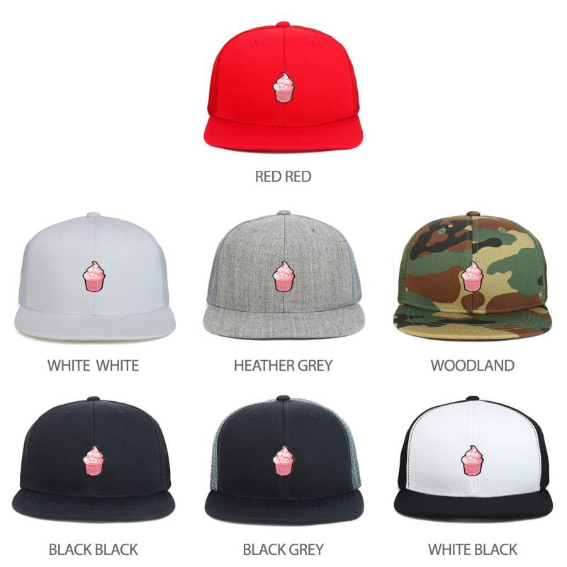 Jugend Kinder Cupcake Patch Flache Bill Mesh Zurück Snapback Trucker Cap von armycrew
