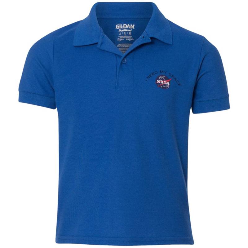 Jugend Nasa Ich Need My Space Meatball Bestickt Polo Shirt - Multi Color/Sizes von armycrew