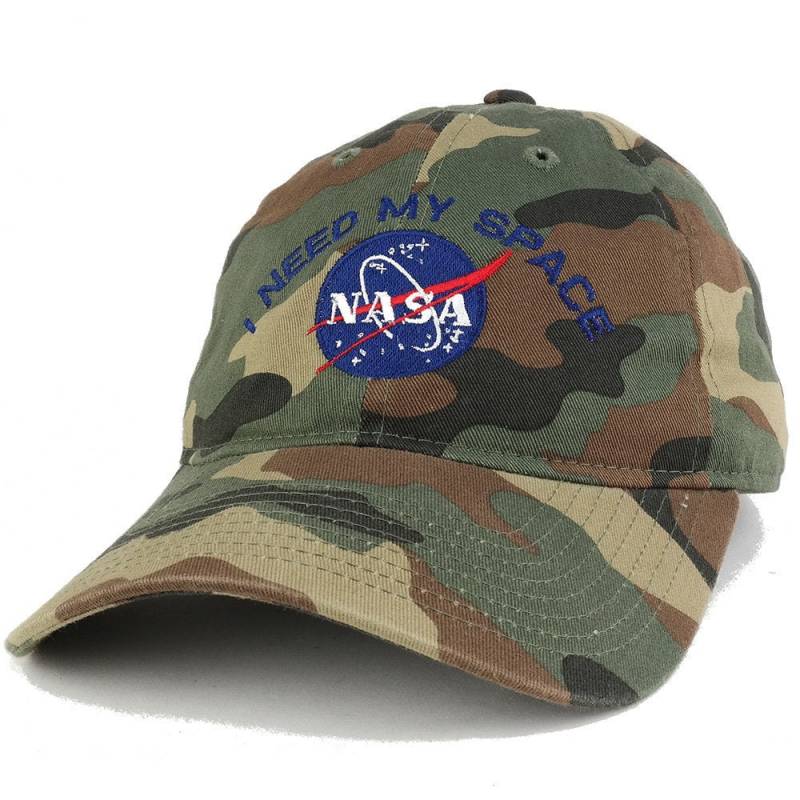 Nasa, Ich Brauche Meinen Weltraum Gestickte Verstellbare Camo-Cap | 216-Ineedmyspace von armycrew