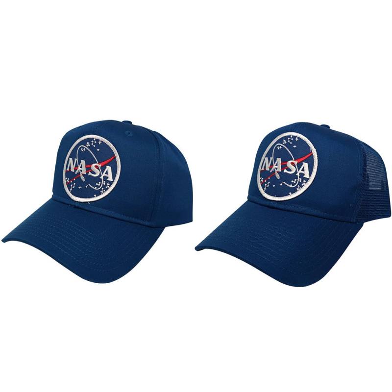 Nasa Astronaut Space Logo Bestickt Patch Snapback Cap - Royal Blue von armycrew