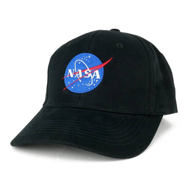 Nasa Insignia Logo Bestickte 100% Deluxe Baumwollmütze - 2 Farben | 6957-Blk-Insignia-Emb von armycrew