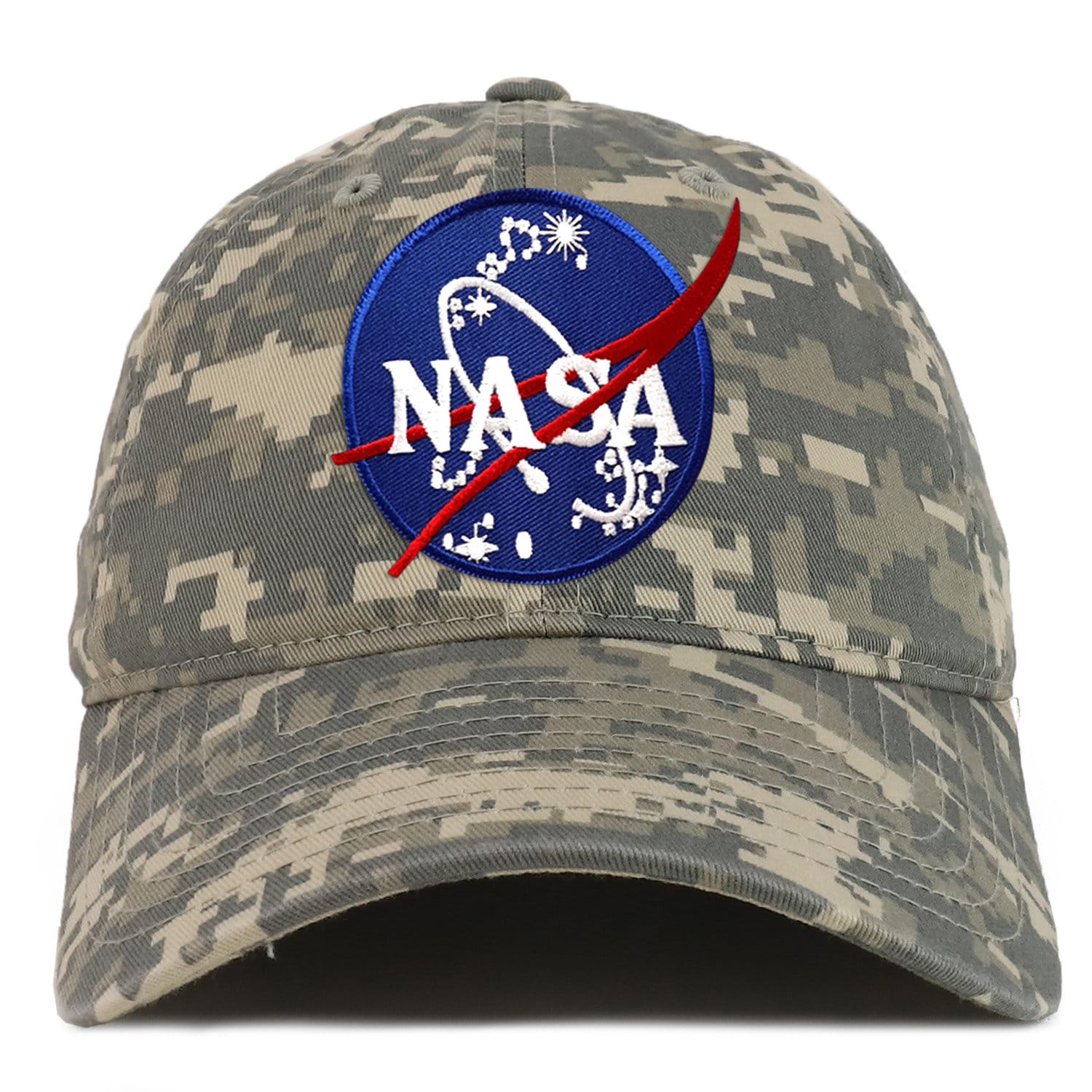 Nasa Insignia Logo Patch Camouflage Weiche Krone Baumwolle Baseball Cap von armycrew