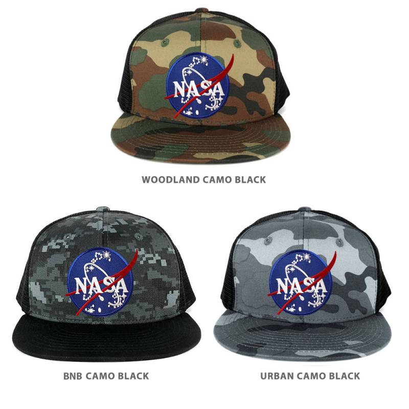 Nasa Insignia Space Emblem Bestickt Eisen Auf Patch Snapback Trucker Mesh Cap | 1055-Insignia von armycrew