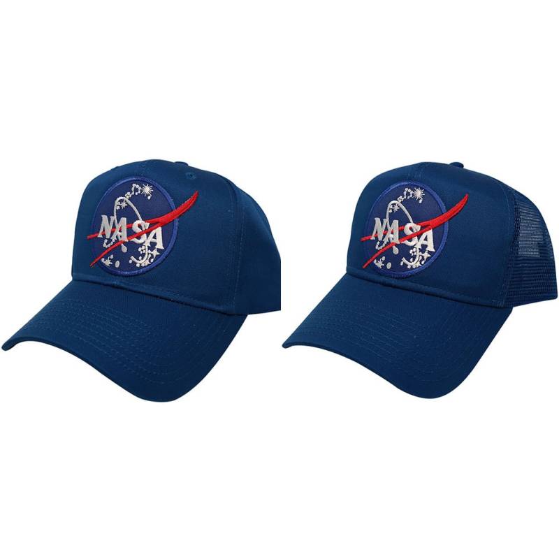 Nasa Insignia Space Logo Bestickt Patch Snapback Cap - Royal Blue von armycrew