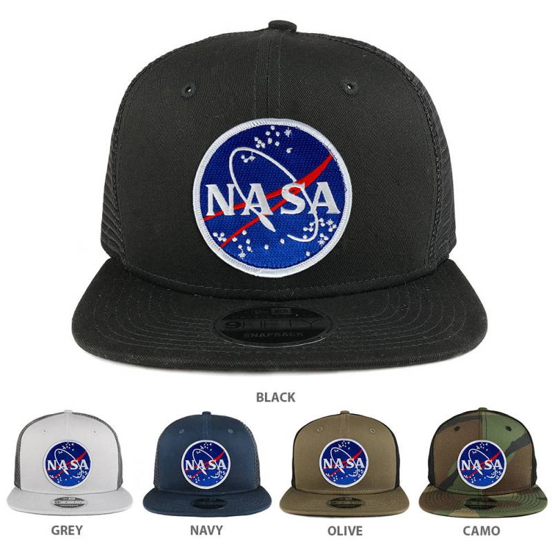 Nasa Space Meatball Patch Snapback Trucker Cap | Ne403-Meatball von armycrew