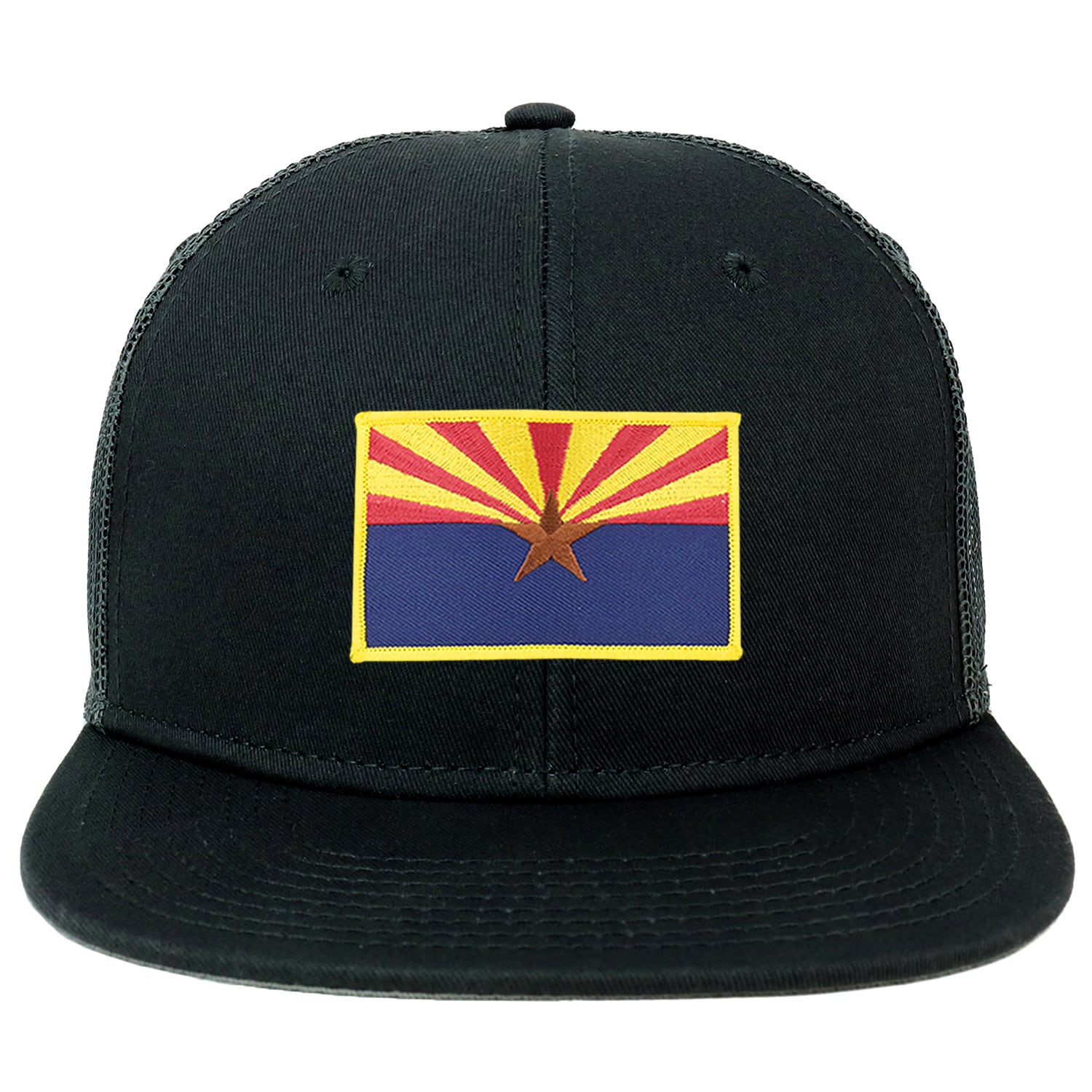 Oversize Xxl Arizona State Flagge Patch Flatbill Mesh Snapback Cap Oversize Xxl Arizona State Flagge Patch Flatbill Mesh Snapback Cap von armycrew