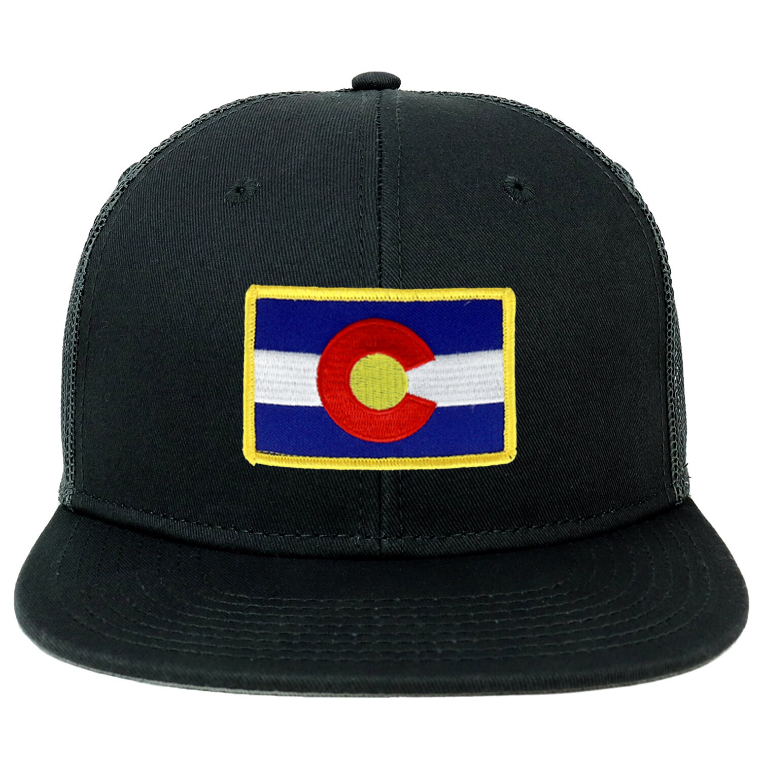 Oversize Xxl Colorado State Flagge Patch Flatbill Mesh Snapback Cap Oversize Xxl Colorado State Flagge Patch Flatbill Mesh Snapback Cap von armycrew