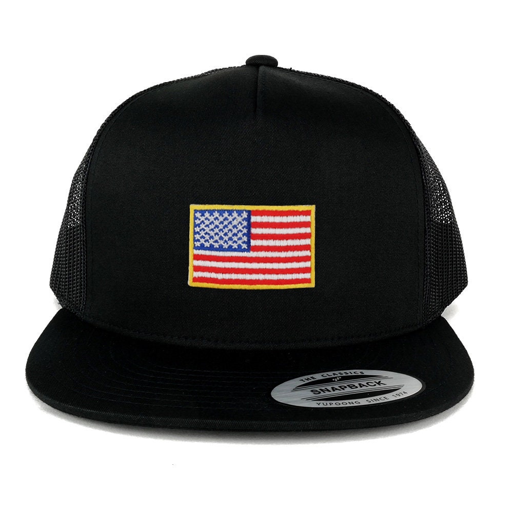 Oversize Xxl Kleine Usa Flagge Patch 5 Panel Flatbill Snapback Mesh Cap Oversize Xxl Kleine Usa Flagge Patch 5 Panel Flatbill Snapback Mesh Cap von armycrew