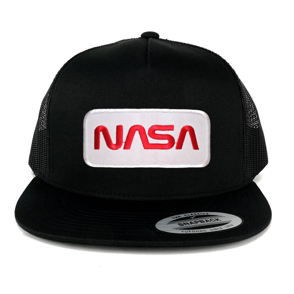 Oversize Xxl Nasa Wurm Rot Text Patch 5 Panel Flatbill Snapback Mesh Cap Oversize Xxl Nasa Wurm Rot Text Patch 5 Panel Flatbill Snapback Mesh Cap von armycrew
