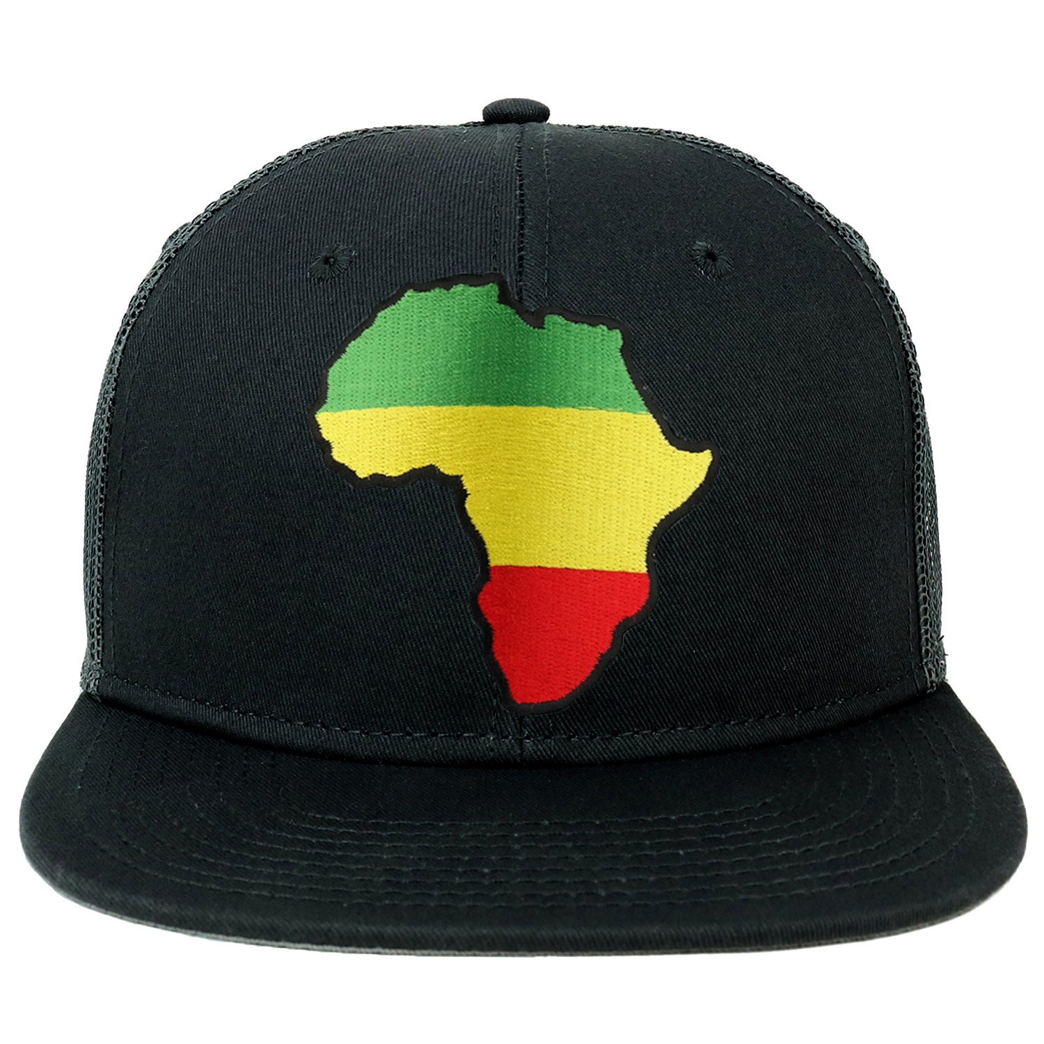 Oversize Xxl Solid Grün Gelb Rot Afrika Karte Patch Flatbill Mesh Snapback Cap Oversize Xxl Solid Grün Gelb Rot Afrika Karte Patch Flatbill Mesh Snapback Cap von armycrew