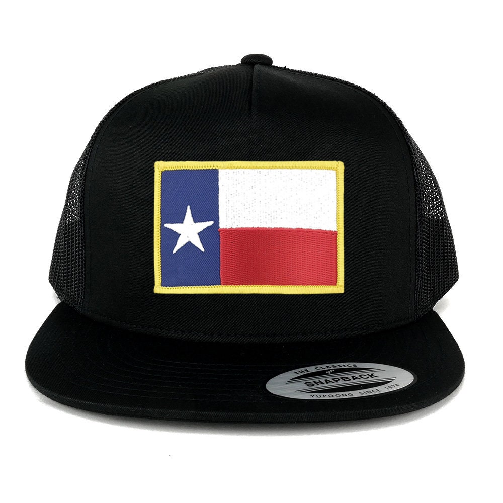 Oversize Xxl Texas State Flagge Patch 5 Panel Flatbill Snapback Mesh Cap Oversize Xxl Texas State Flagge Patch 5 Panel Flatbill Snapback Mesh Cap von armycrew