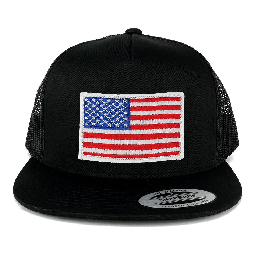 Oversize Xxl Weiß Usa Flagge Patch 5 Panel Flatbill Snapback Mesh Cap Oversize Xxl Weiß Usa Flagge Patch 5 Panel Flatbill Snapback Mesh Cap von armycrew