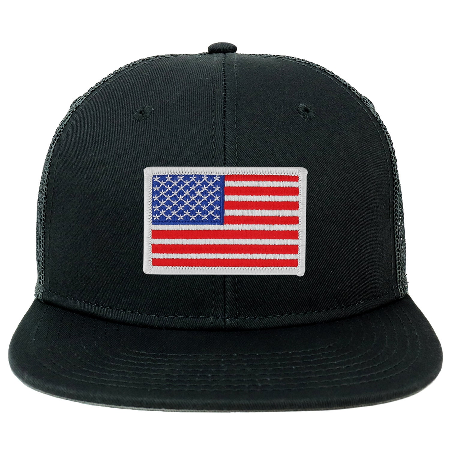 Oversize Xxl Weiß Usa Flagge Patch Flatbill Mesh Snapback Cap Oversize Xxl Weiß Usa Flagge Patch Flatbill Mesh Snapback Cap von armycrew