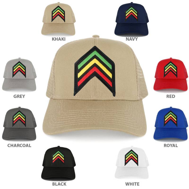 Rasta Sergeant Rgy Pfeil Bestickt Eisen Auf Patch Verstellbartrucker Cap 8 Farben | 30-287-Rasta-Sgt von armycrew