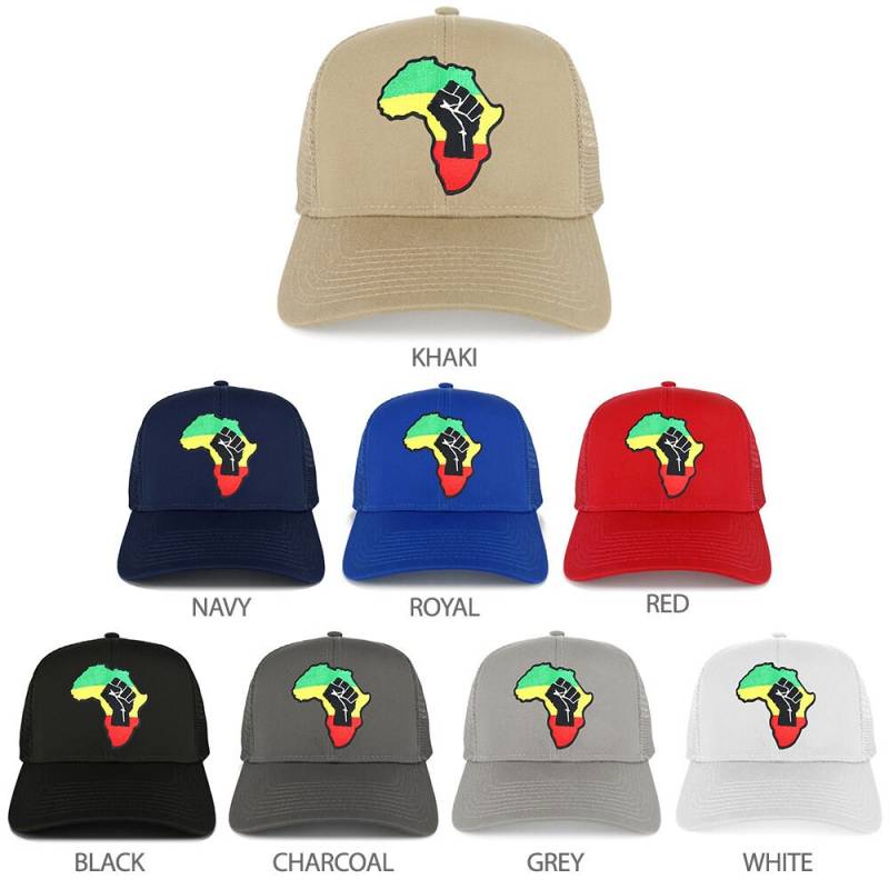 Rgy Faust Afrika Karte Patch Strukturierte Trucker Mesh Cap von armycrew