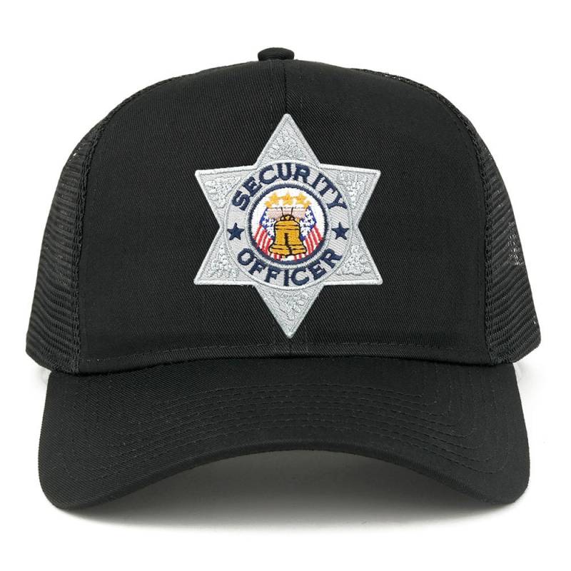 Sicherheitsbeauftragter Silber Bestickt Eisen Auf Patch Verstellbare Mesh Trucker Cap | 30287-Fce-103-Sicherheit von armycrew