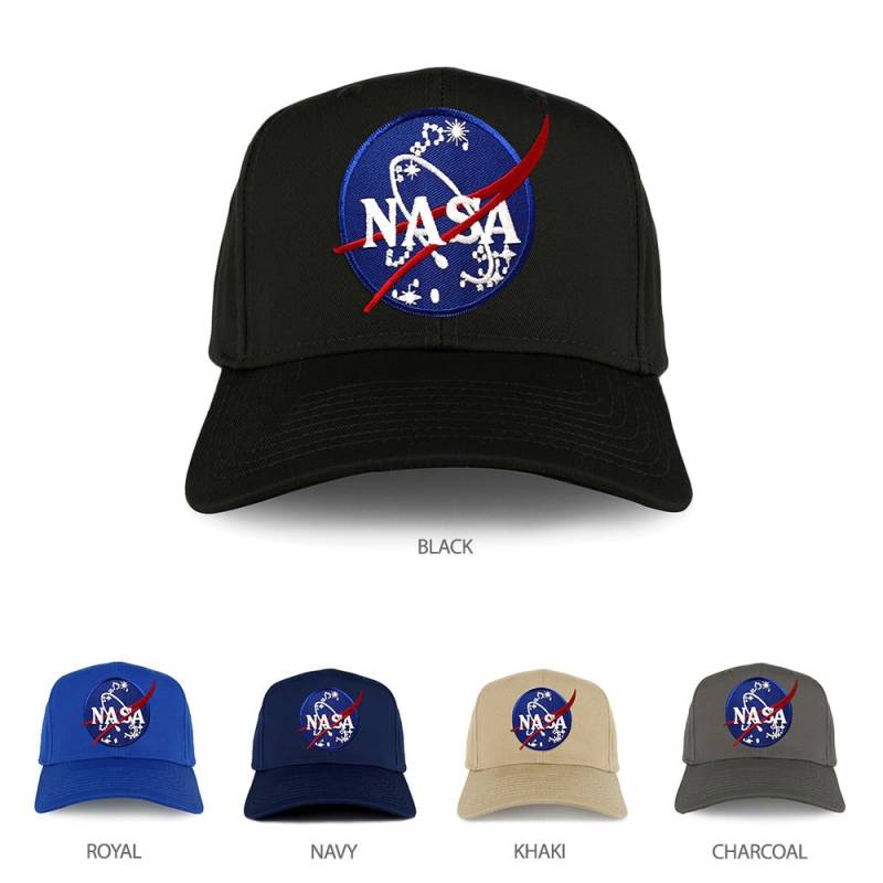 xxl Oversize Nasa Insignia Logo Eisen Auf Patch Solide Baseball-Cap | 27-079xx-Insignia von armycrew