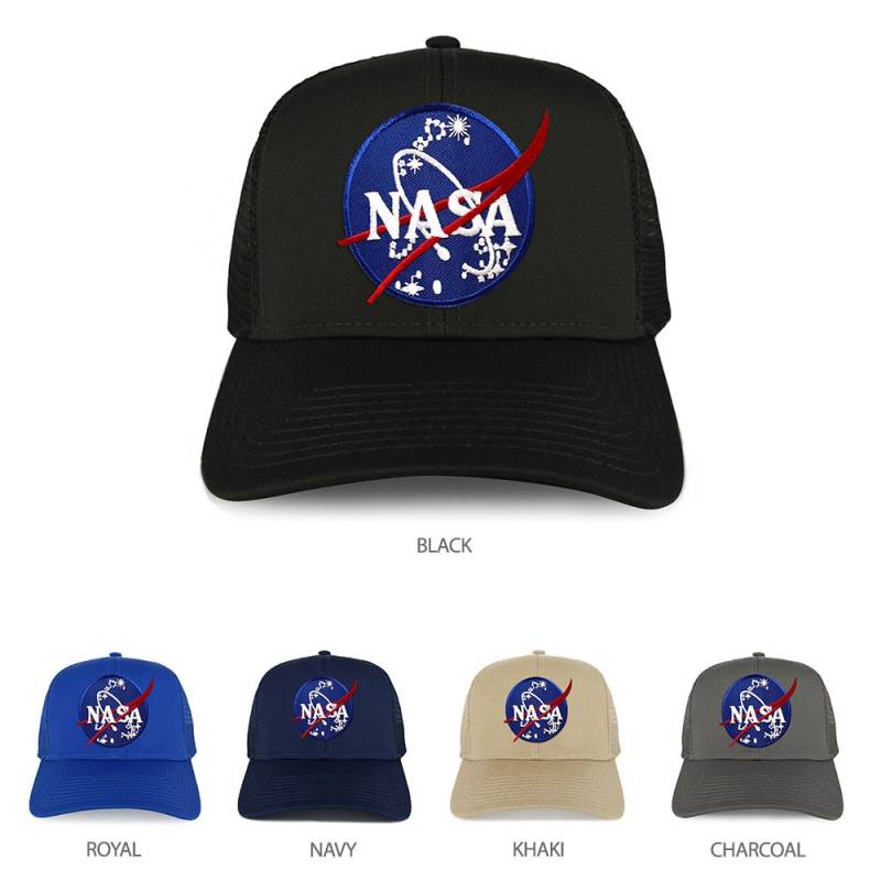 xxl Oversize Nasa Insignia Logo Patch Mesh Zurück Trucker Baseball Cap | 30-287xx-Insignia von armycrew