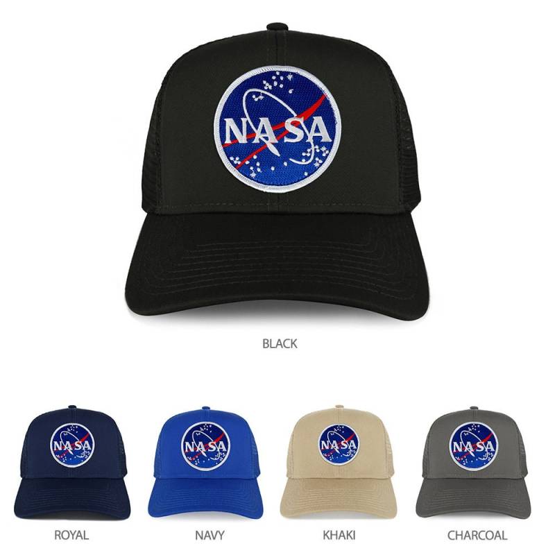 xxl Oversize Nasa Meatball Logo Patch Mesh Zurück Trucker Baseball Cap | 30-287xx-Meatball von armycrew