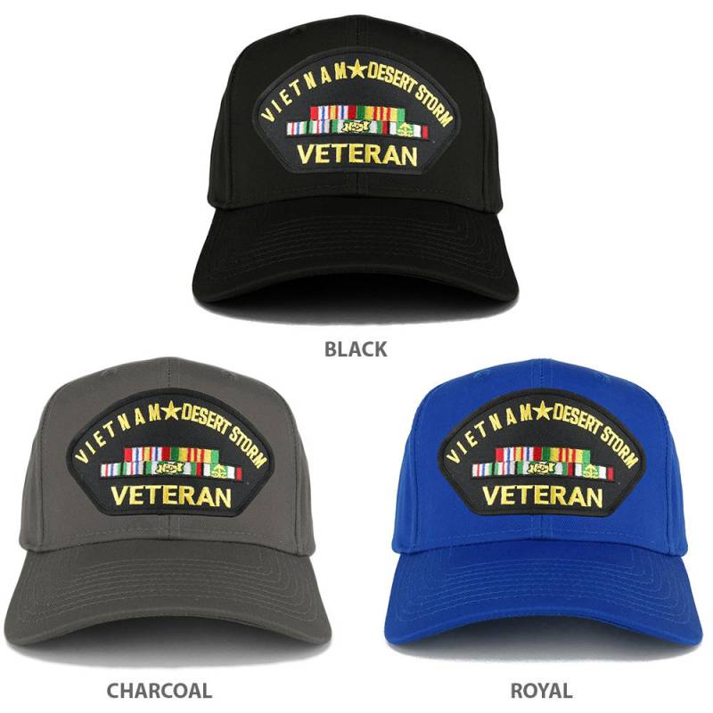 xxl Oversize Vietnam Wüste Sturm Veteran Patch Baseball Cap | 27-079xx-Pml182 von armycrew