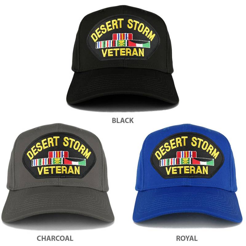 xxl Oversize Wüste Sturm Veteran Großen Patch Baseball Cap | 27-079xx-Pml180 von armycrew