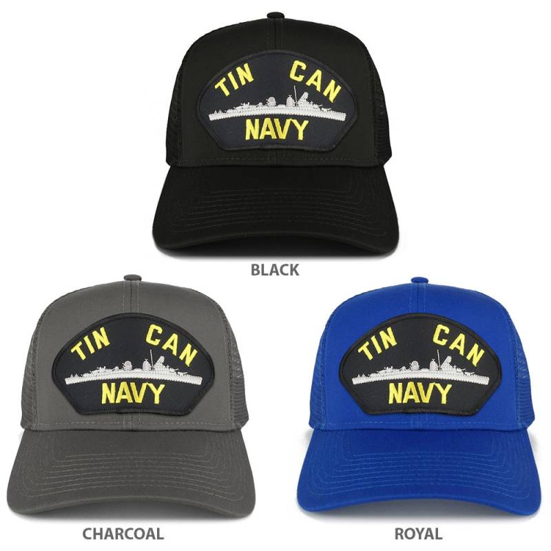 xxl Oversize Zinn Kann Marine U-Boot Große Patch Mesh Zurück Trucker Cap | 30-287xx-Pml131 von armycrew