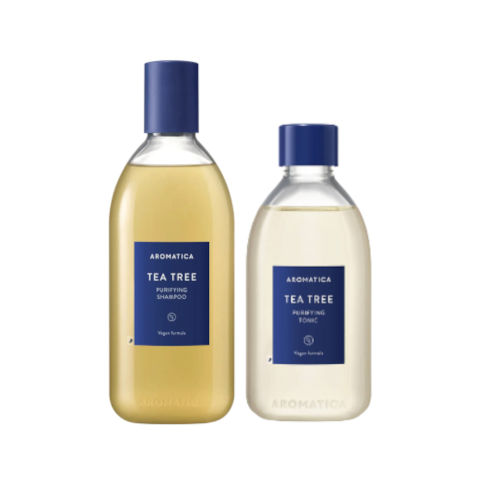 aromatica - Tea Tree Purifying Shampoo - 180ml (1ea) + Tea Tree Purifying Tonic - 100ml (1ea) Set von aromatica