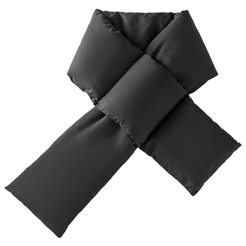 aromm Damen Daunen-Schal Winter Warm Leicht Puffer Nach Unten Wickeln Schwarz 39 x 4.7 Inches von aromm
