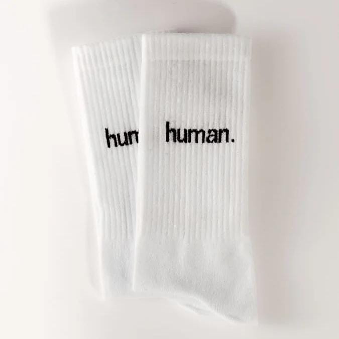 Human. Statement Socken von arrelDE
