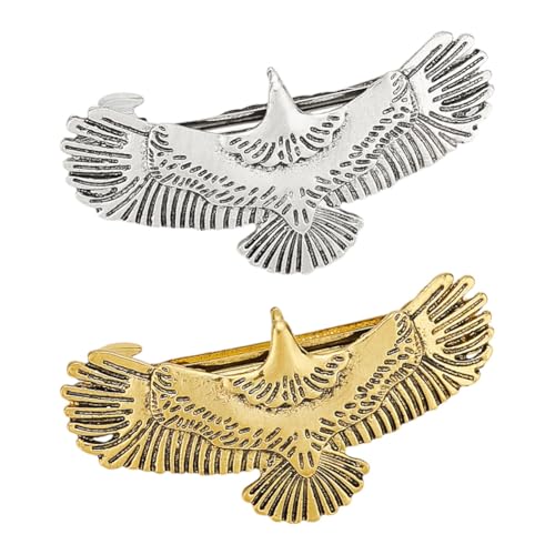 arricraft 2 Stück Haarspangen Aus Metall Haarnadel 2 Farben Legierung Adler Snap Haarspangen Vogel Pferdeschwanz Schnalle Clip Retro Haarspangen Halter Haarspangen Zubehör Kopfclip Für Frauen Haar von arricraft